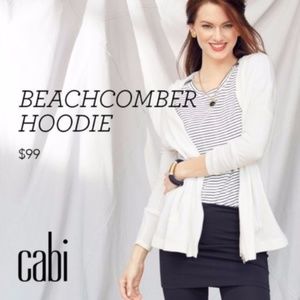 cabi #5137 Beachcomber Hoodie White Medium